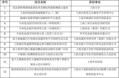 2017年上海市科技發(fā)展專項資金擬資助項目全透視 技術(shù)服務(wù)的創(chuàng)新引擎